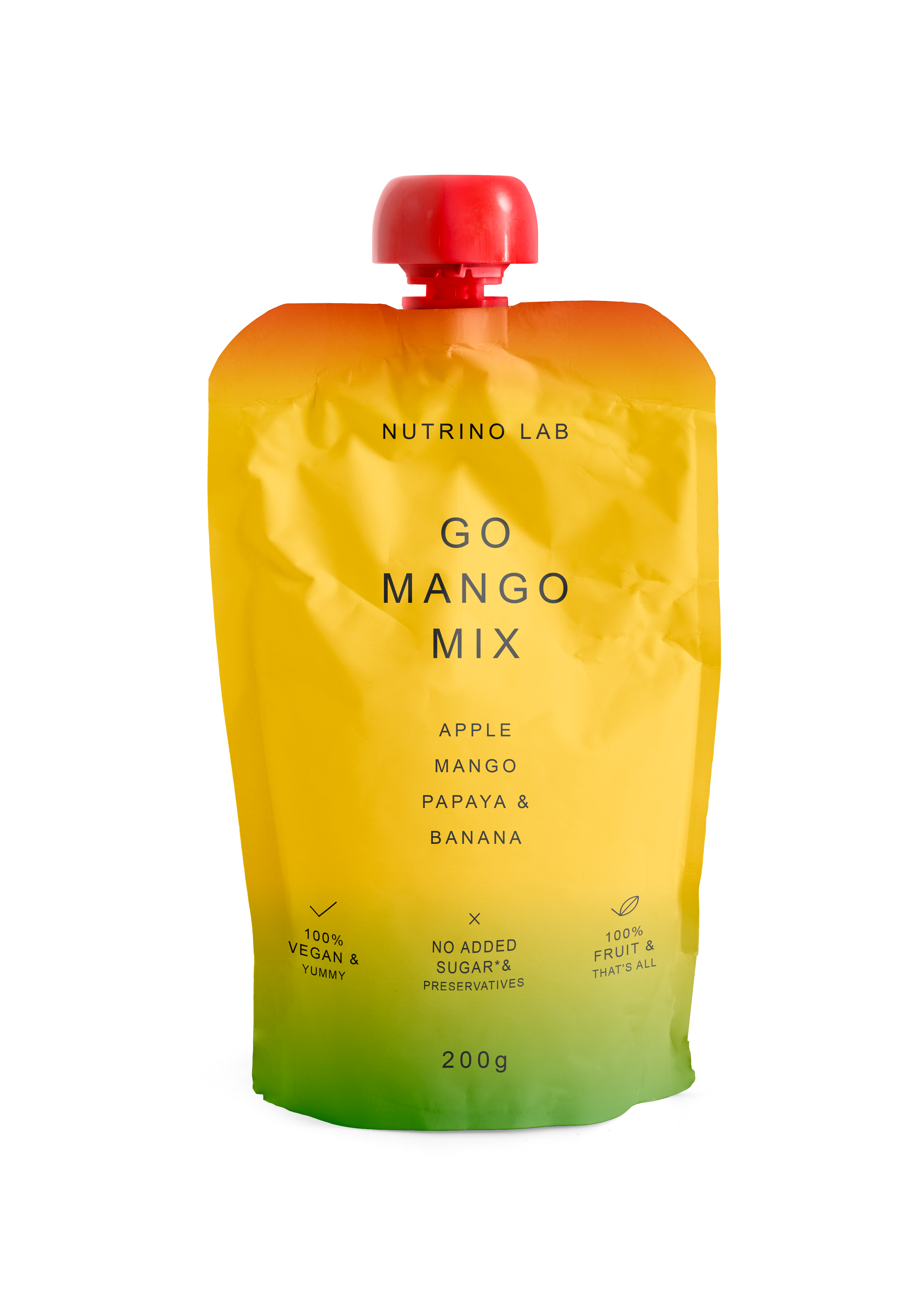 Пюре Nutrino Lab Яблоко манго папайя банан с 3 лет 200 г - фото 1