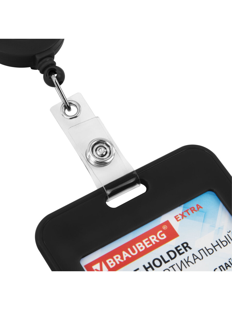 Бейдж Brauberg черный - фото 4