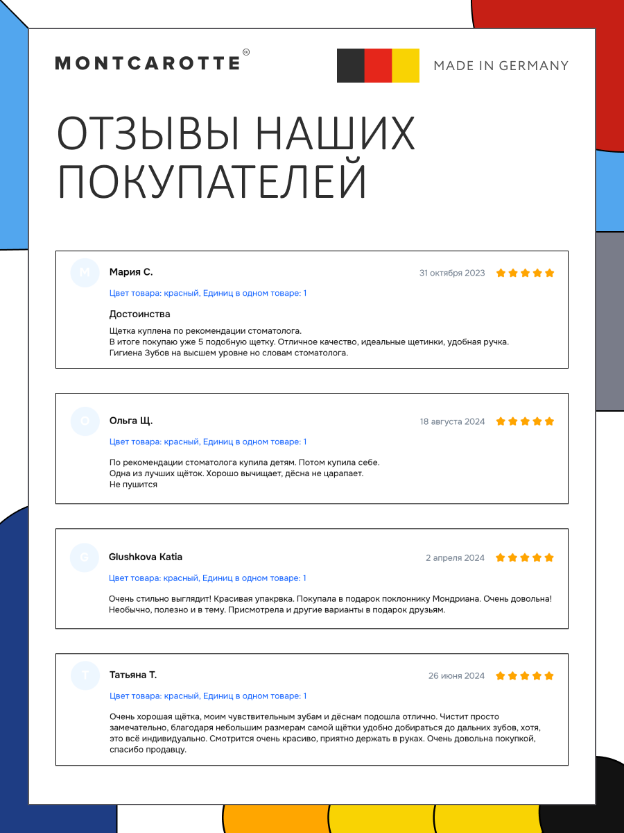 Зубная щетка классическая Montcarotte от 12 лет 1 шт. - фото 5