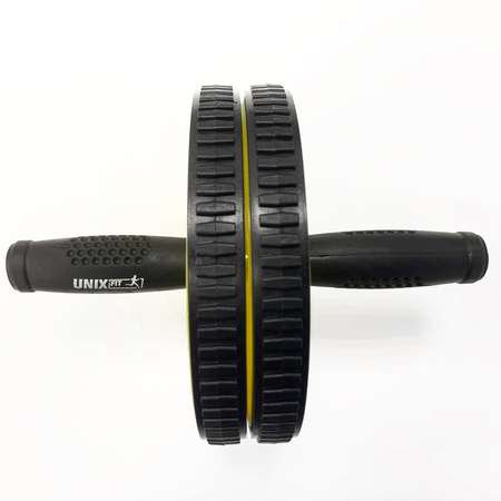 Ролик для пресса UNIX Fit D17,5 см до 150 кг черно-желтый
