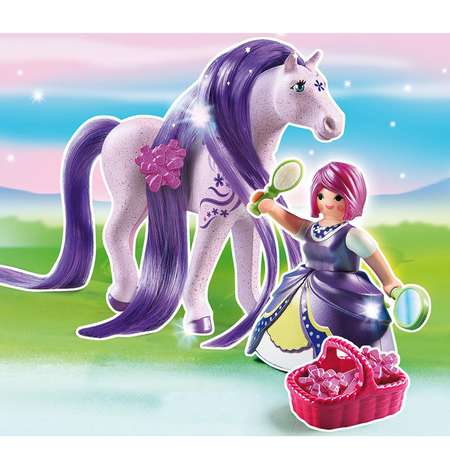 Конструктор Playmobil Принцесса Виола с лошадкой блочный