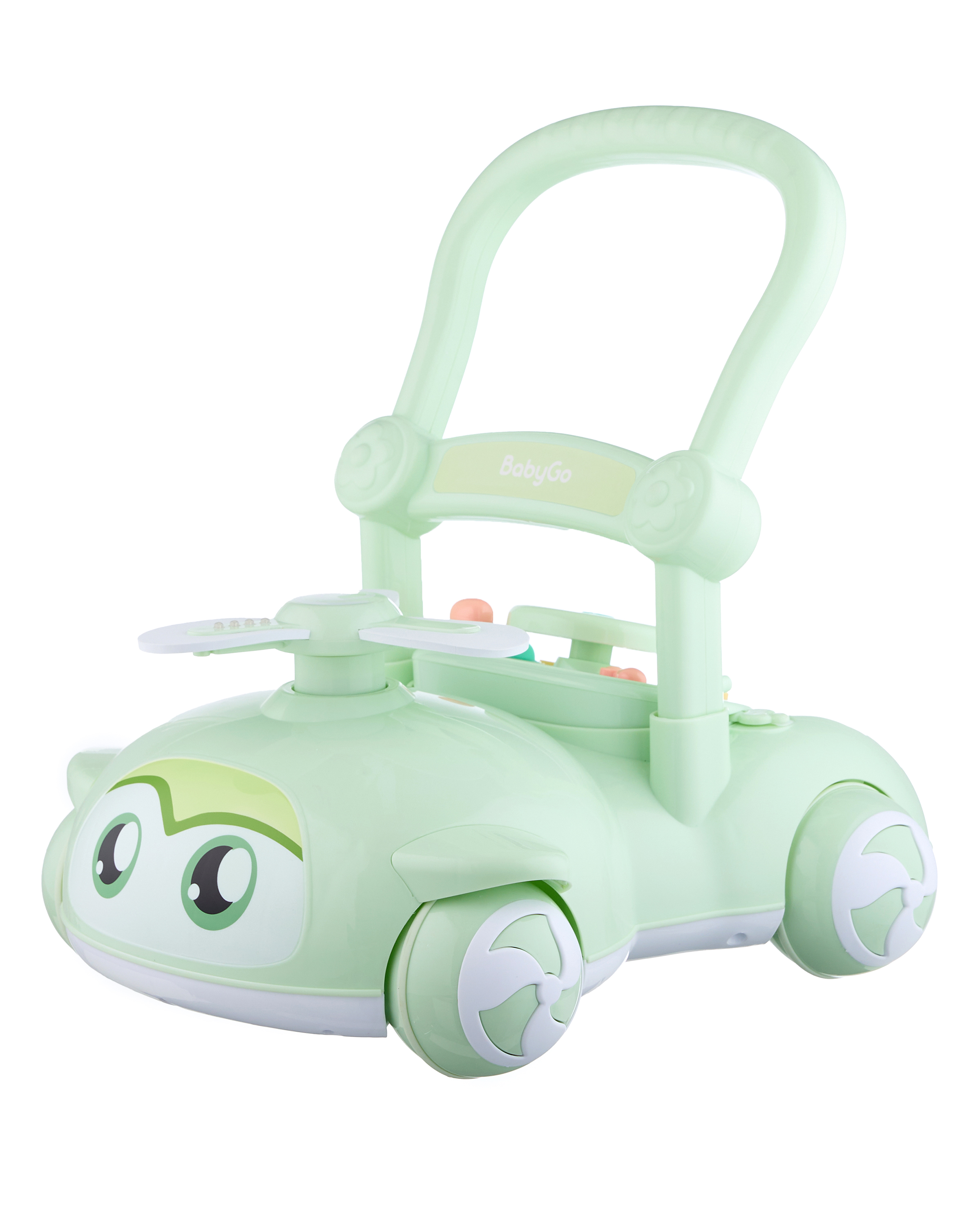 Каталка BabyGo вертолет зеленый - фото 13