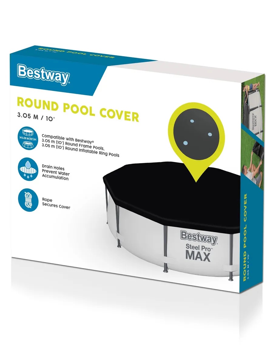 Тент для бассейна BESTWAY 58036 диаметр 305 см - фото 15