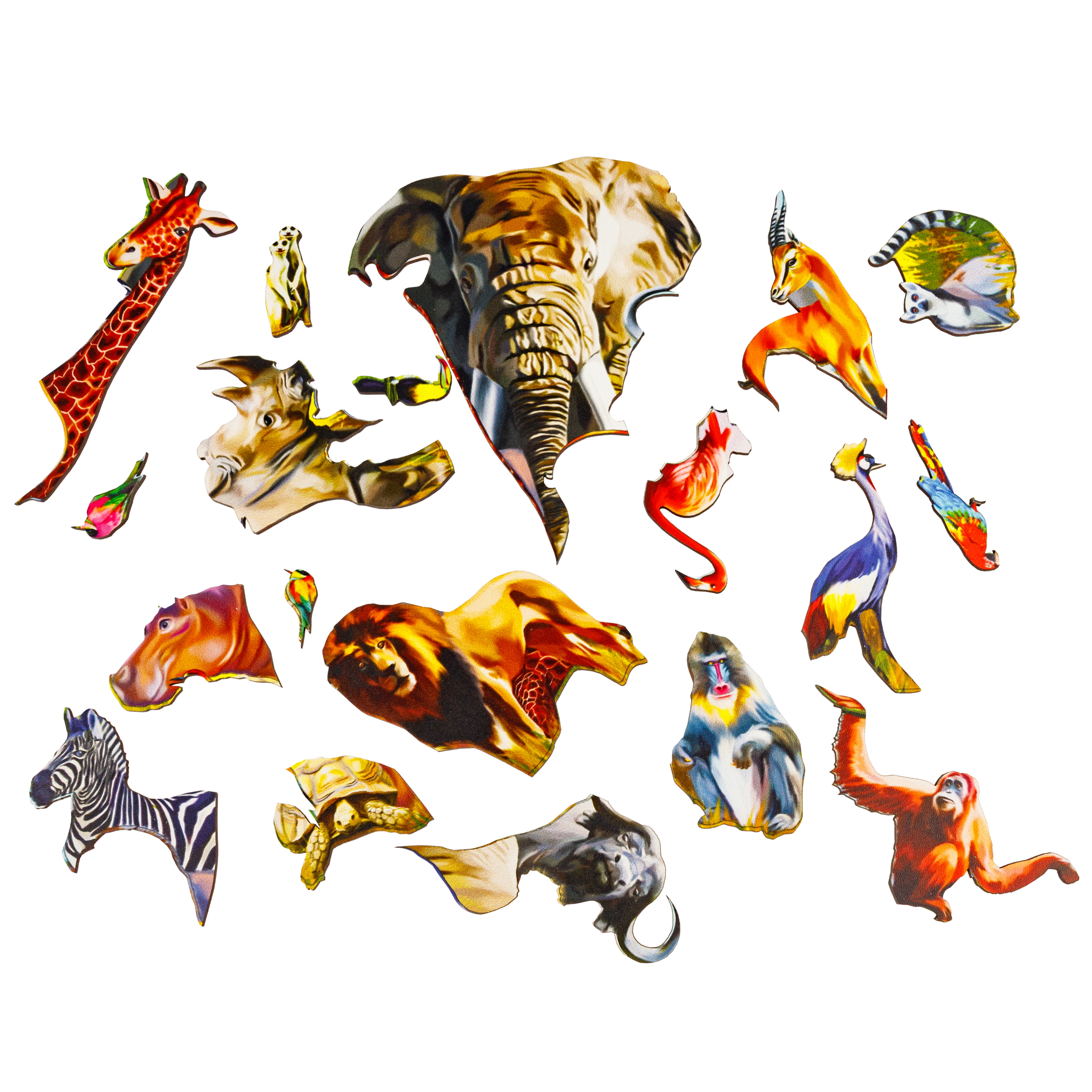 Пазл 1TOY с животными 19 деталей деревянный - фото 3