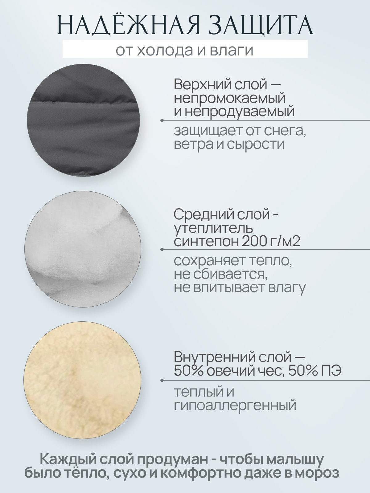 Конверт в коляску Чудо-Чадо New Classic серый - фото 4