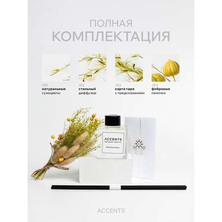 Диффузор с сухоцветами в Премиум тубусе Accents Wild Cherry & Tobacco