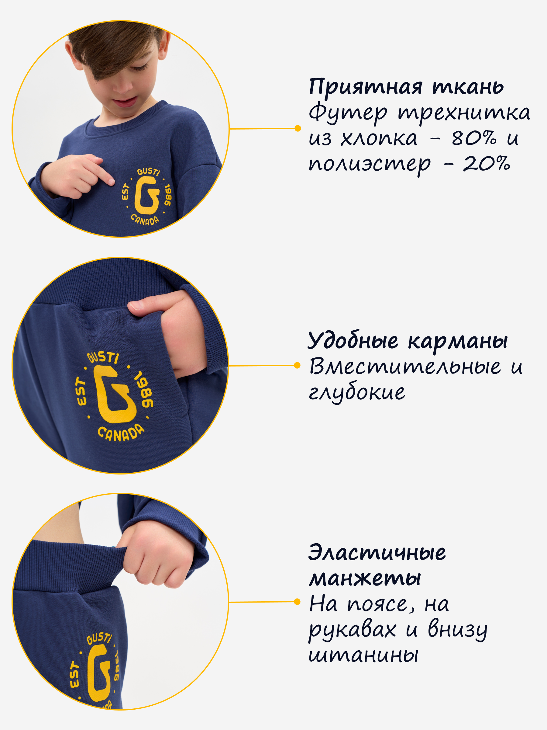 Спортивный костюм GUSTI GW5S200-Indigo - фото 4
