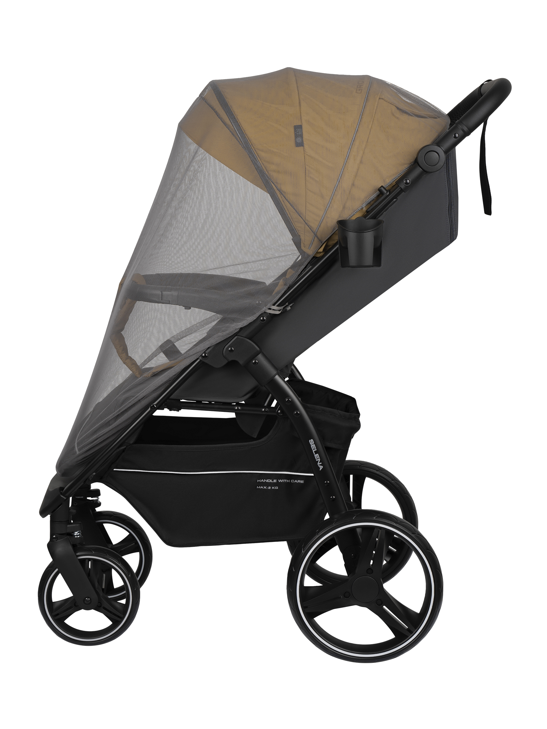 Коляска прогулочная JOVOLA SELENA 2026 всесезонная бежевый - фото 11
