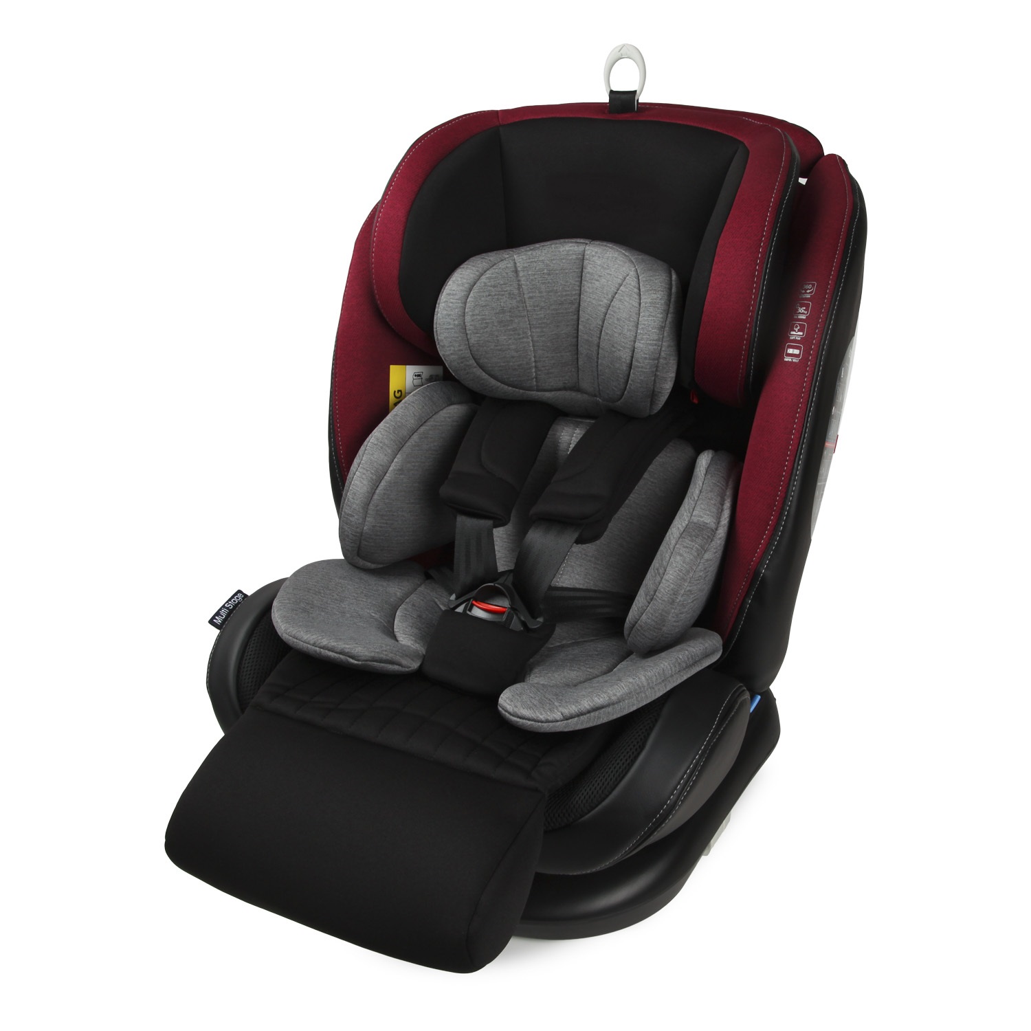 Автокресло BabyGo Multi-Stage New Isofix 0+/1/2/3 (0-36 кг) красный - фото 1