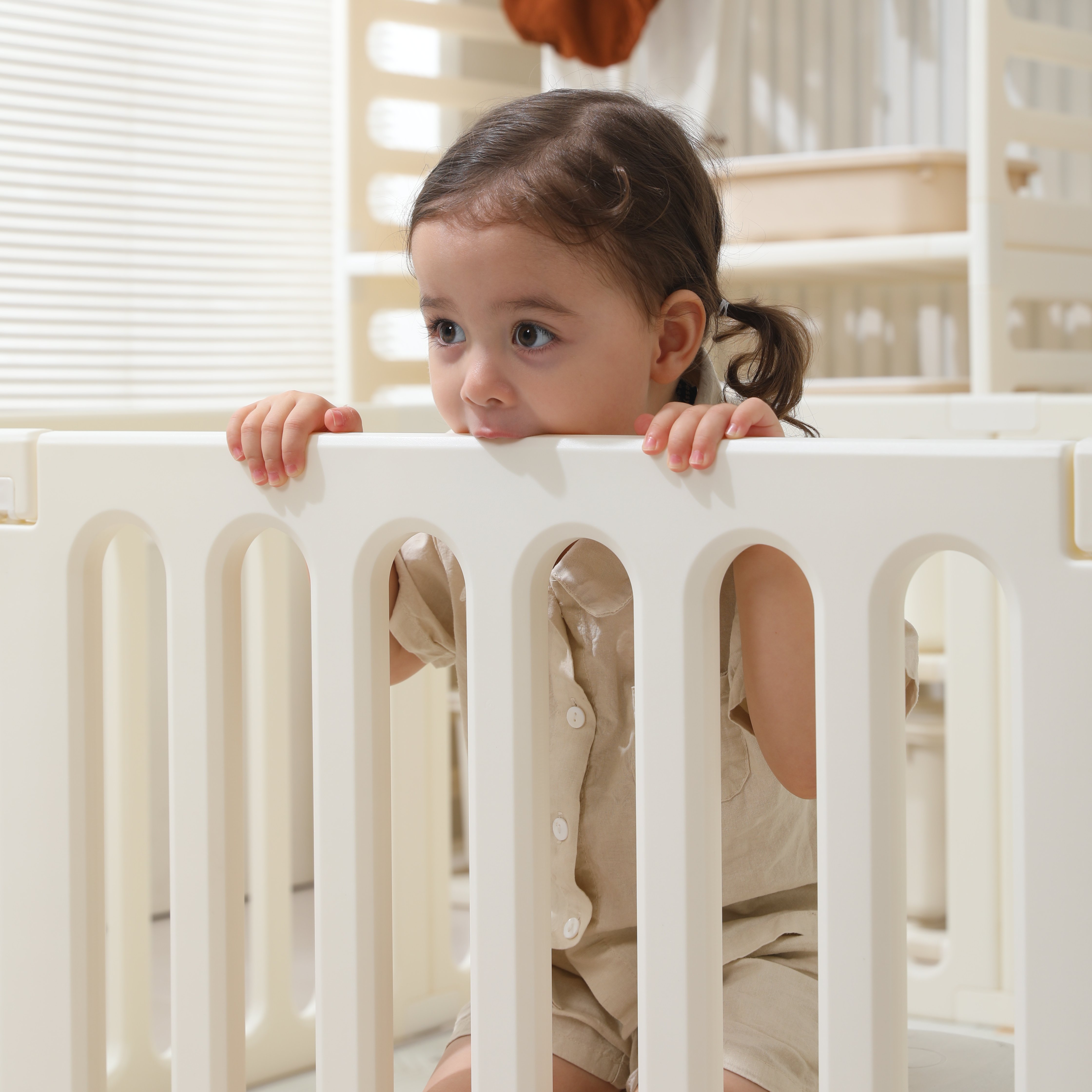 Манеж ширма UNIX Kids White PPST2IN1WT - фото 11
