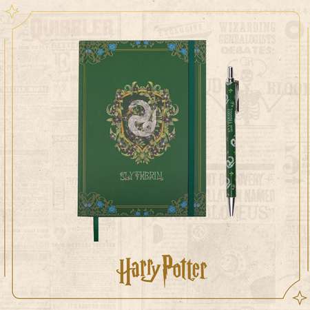 Блокнот Harry Potter Мир Слизерина и ручка 80 лист.