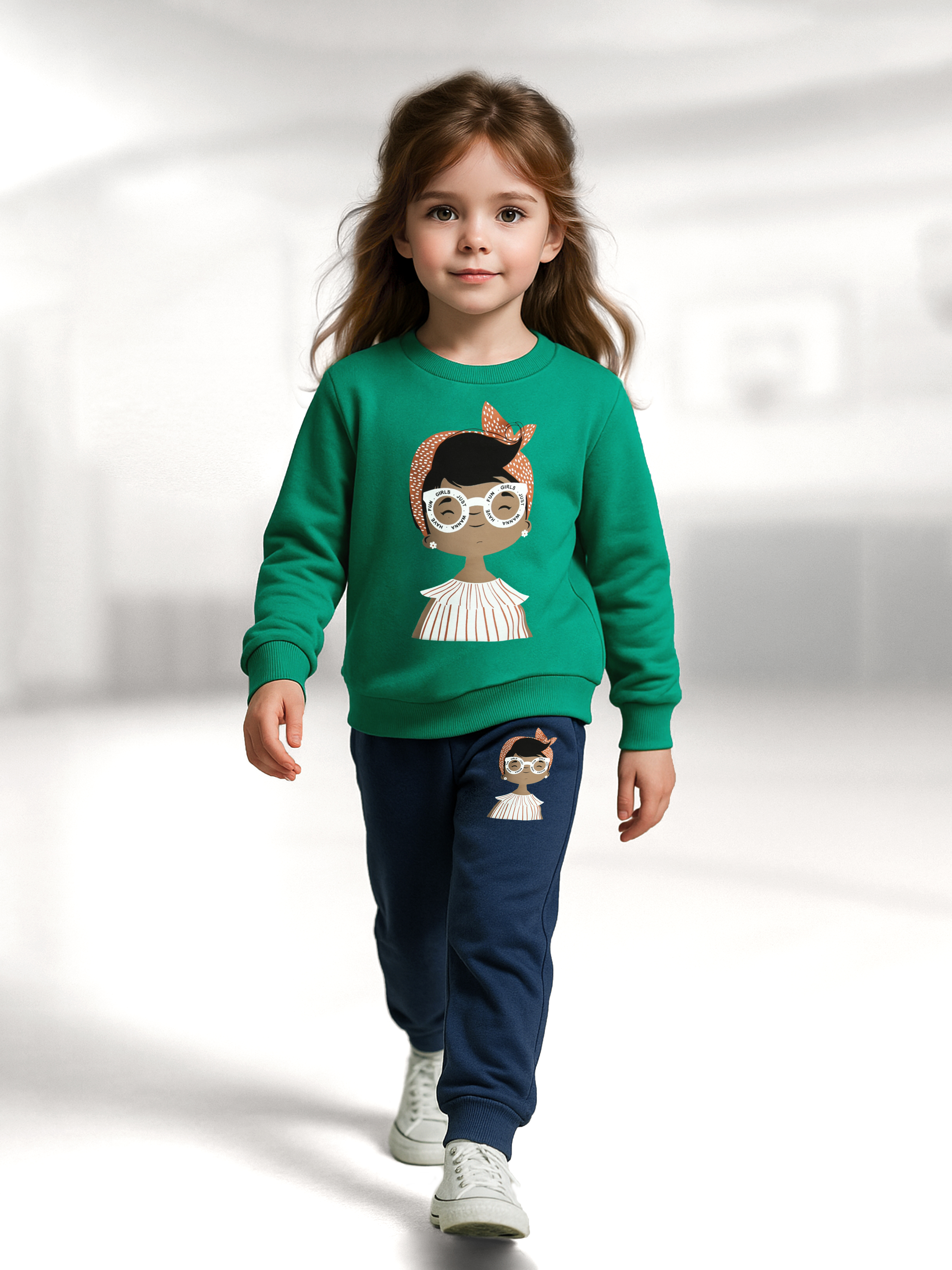 Свитшот и брюки Baby Stylе мд2076043 - фото 1