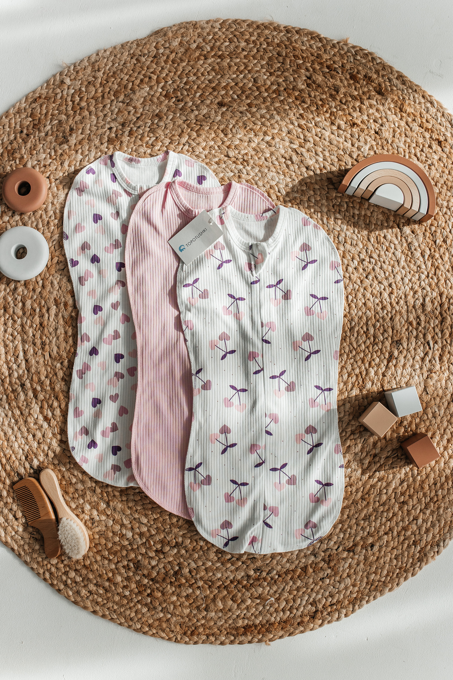 Конверт пеленальный (кокон) TOPOTUSHKI белый - фото 2