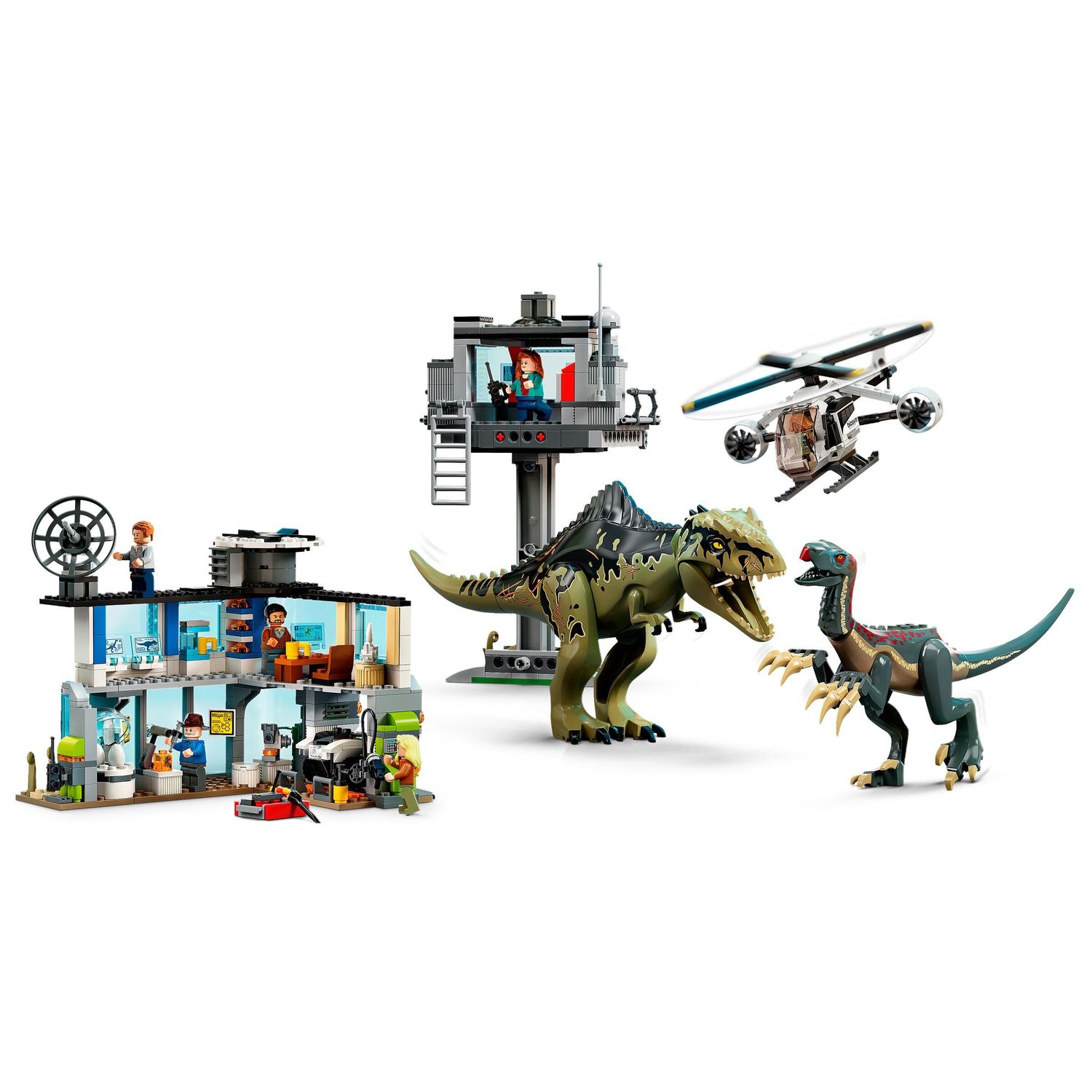 Конструктор LEGO Jurassic World Giganotosaurus Therizinosaurus блочный - фото 3