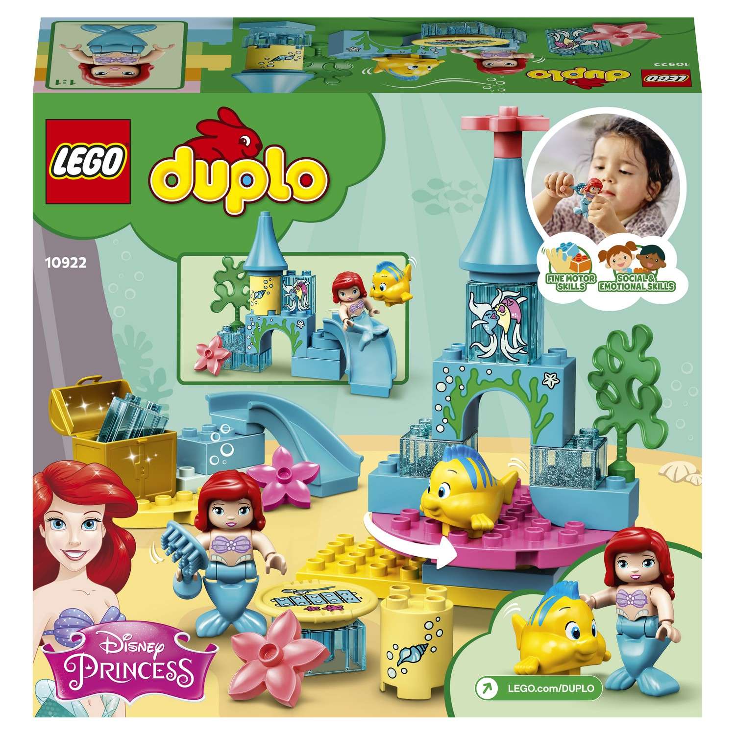 Конструктор LEGO DUPLO Подводный замок Ариэль блочный - фото 3