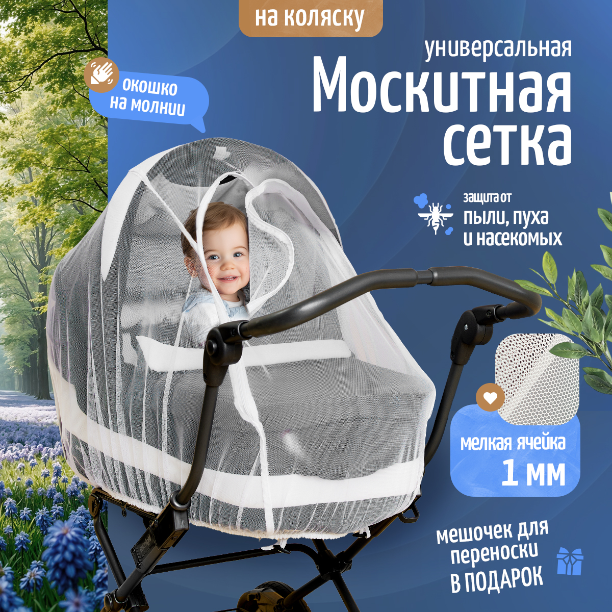 Сетка от насекомых Trottola Т170/белая - фото 1