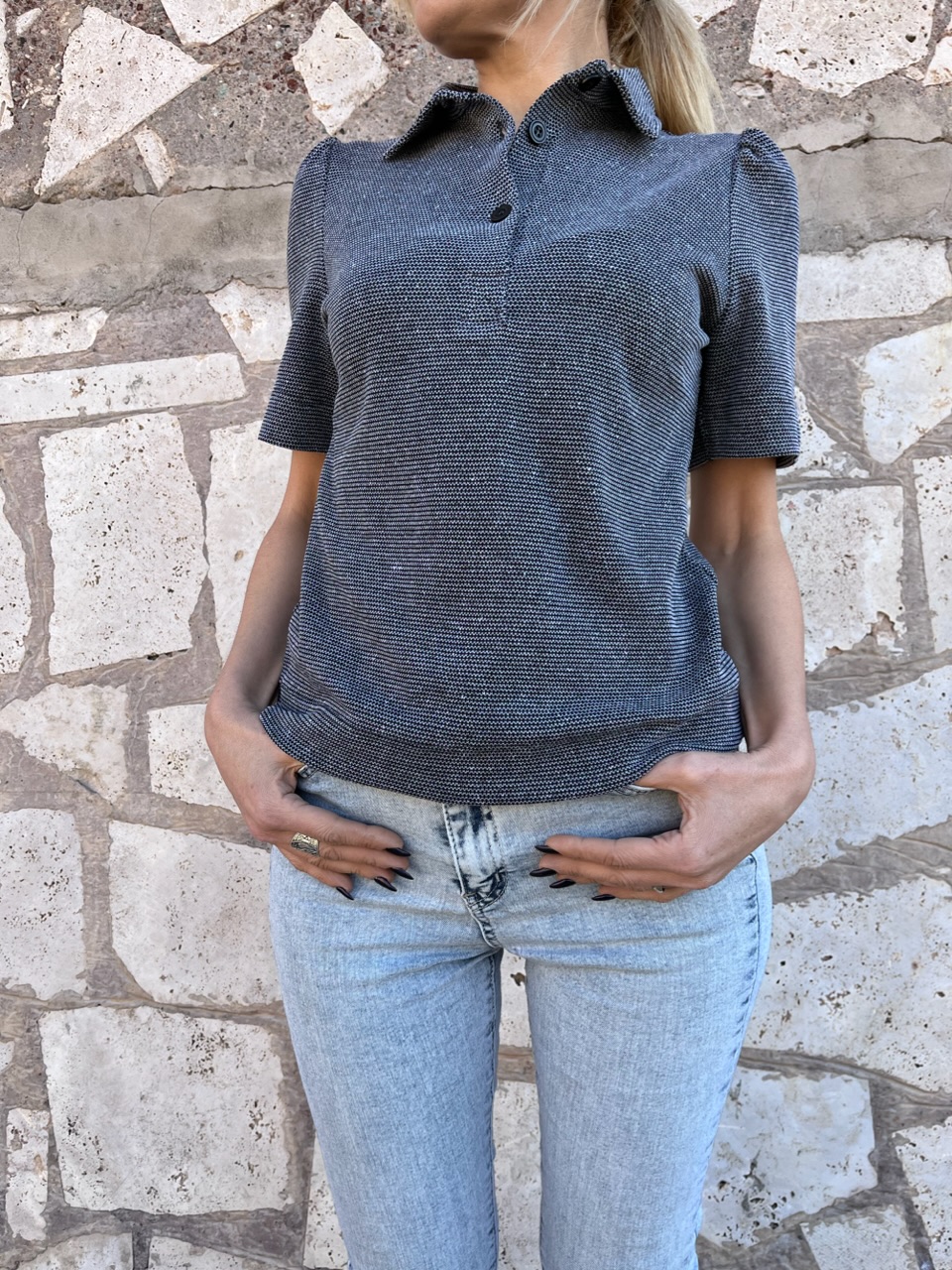 Поло RobyKris 76-05-23/сер - фото 2