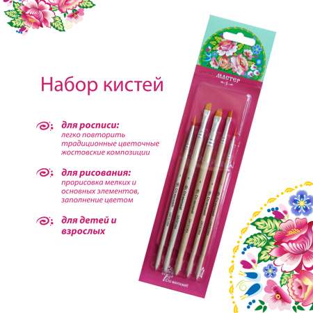 Кисть Сто фантазий! 5 шт. (синтетика)