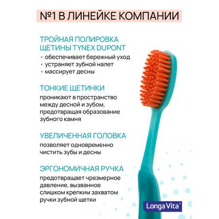 Зубная щетка классическая LONGA VITA