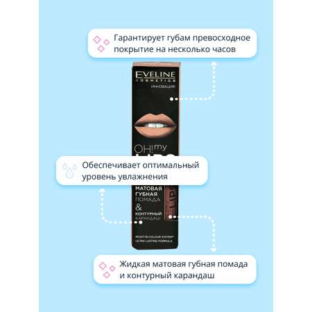 Набор для макияжа губ EVELINE Oh my lips тон 08