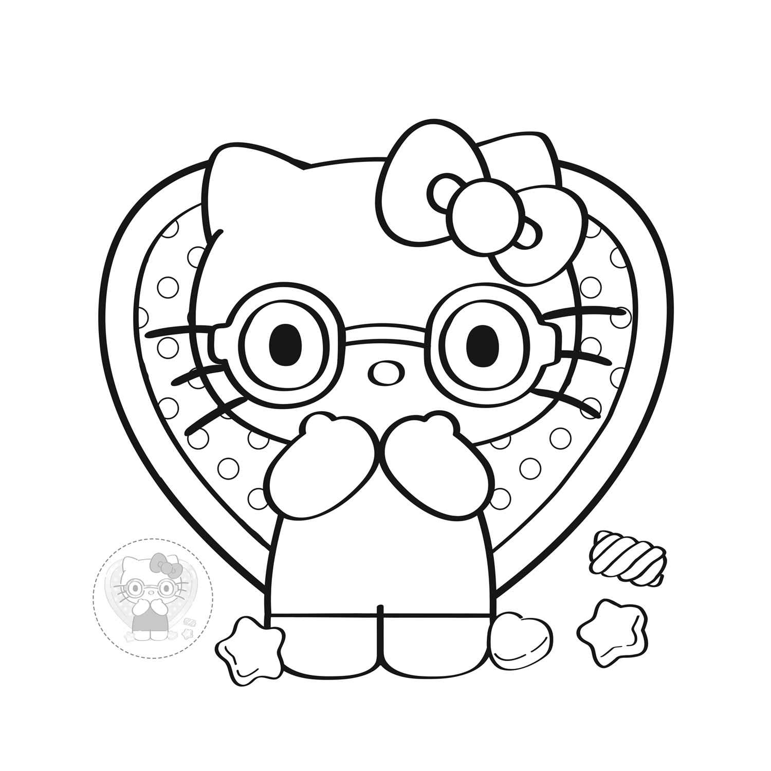 Блокнот для творчества с наклейками ND PLAY Хэллоу Китти Давай веселиться - фото 4