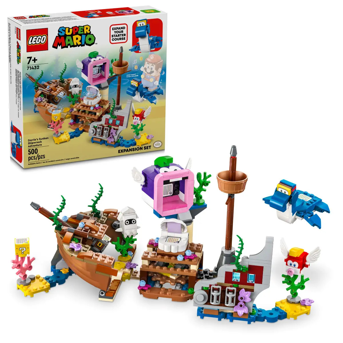Конструктор LEGO Super Mario Dorrie Shipwreck Adventure 500 дет. - фото 1