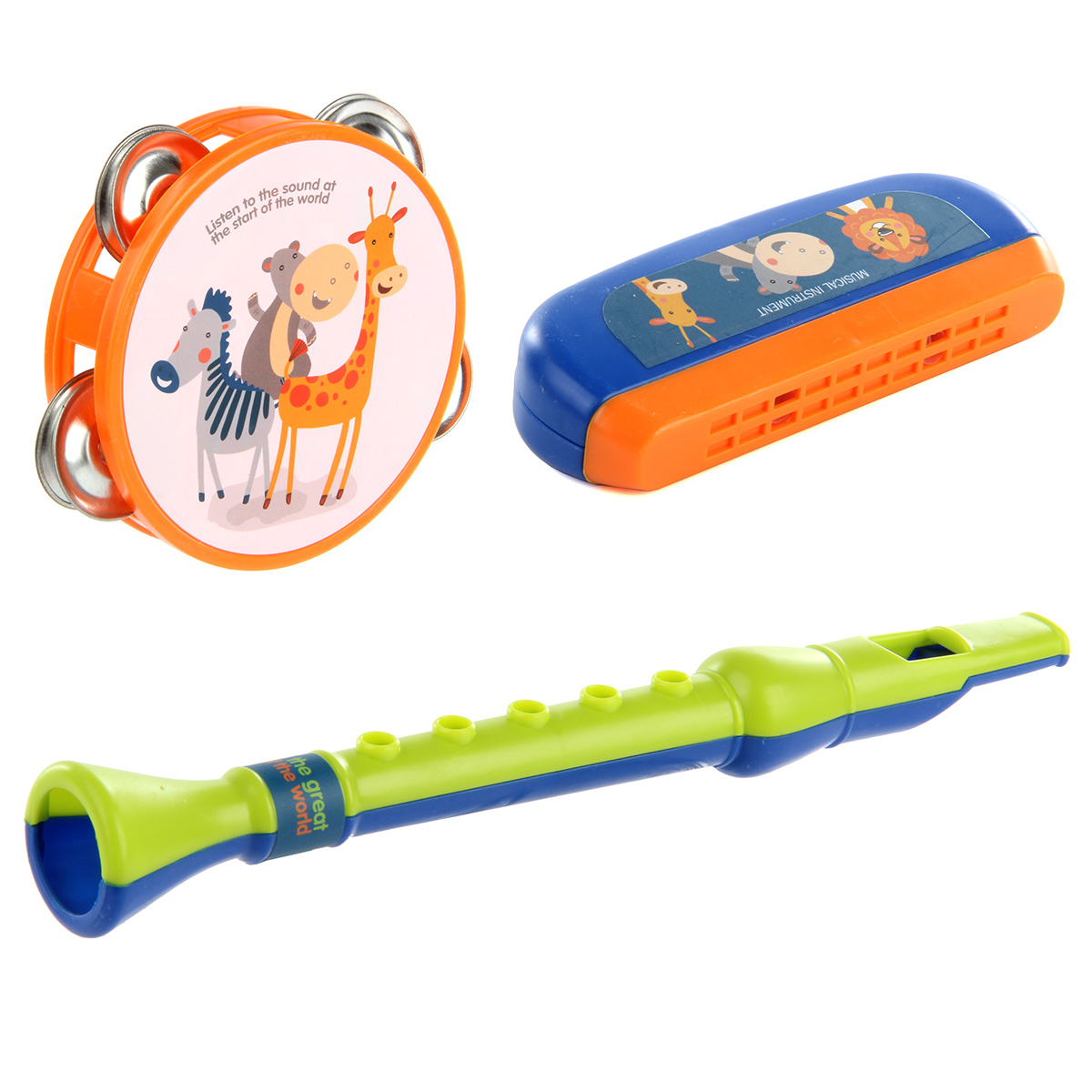 Игрушка музыкальная Veld Co гармошка, флейта, бубен - фото 4