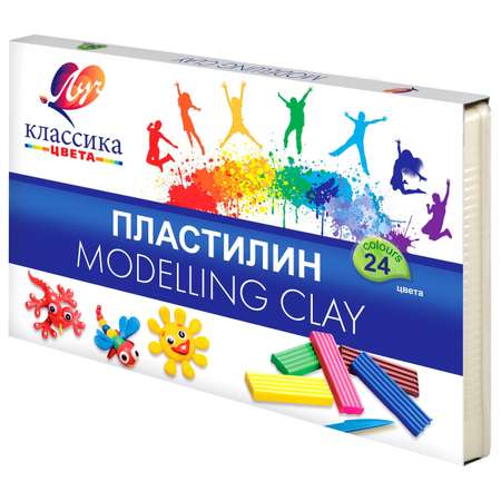 Пластилин Луч 24 цв.