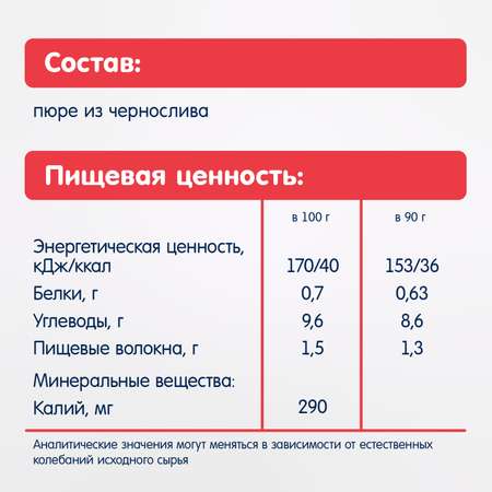 Пюре Fleur Alpine Чернослив с 4 мес 90 г