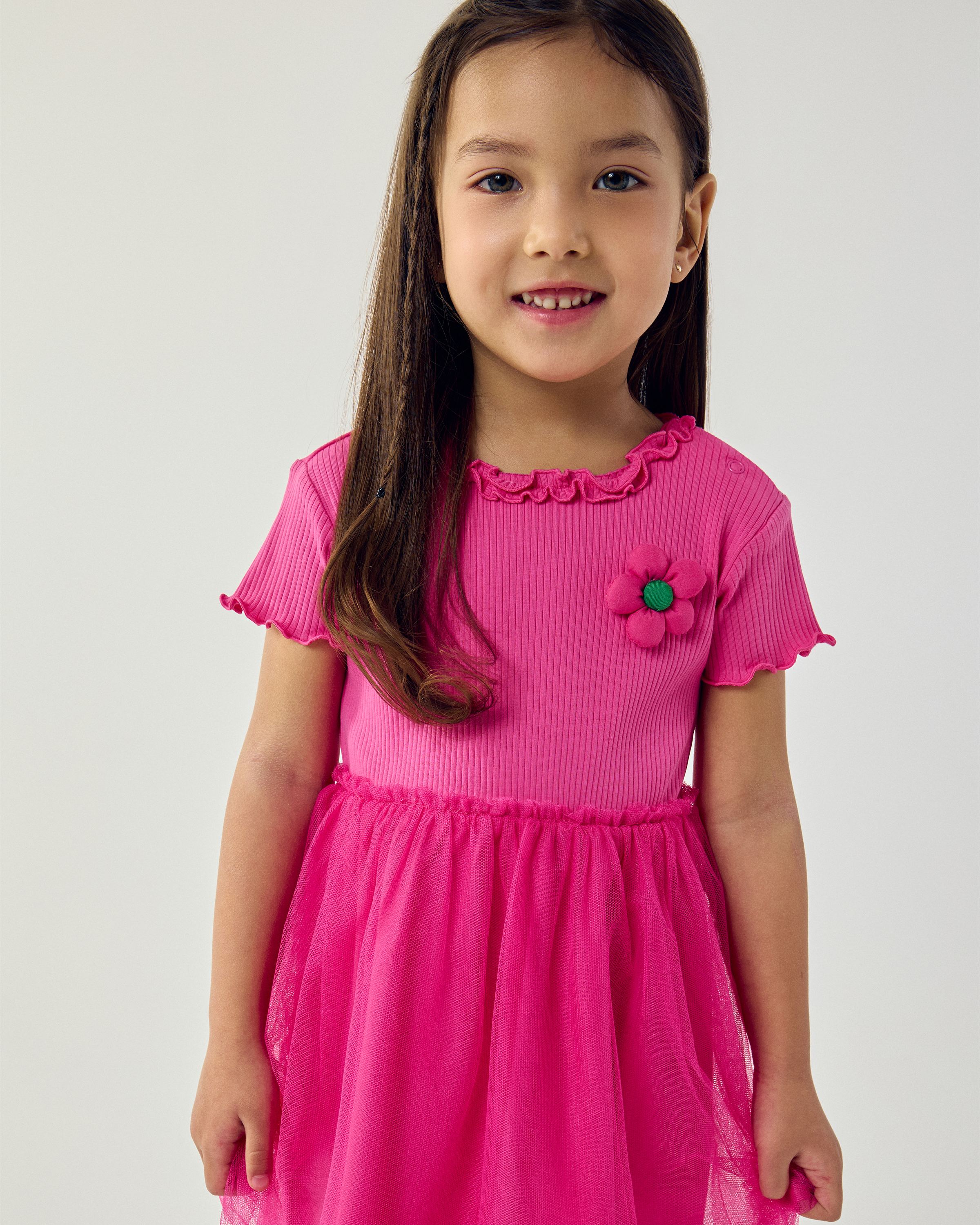 Изображение товара Детское ярко-розовое платье BabyGo для девочки 92 размера Изображение товара Детское ярко-розовое платье BabyGo для девочки 92 размера