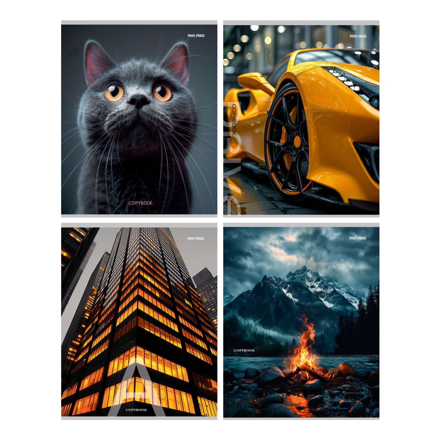 Тетрадь Prof-Press клетка 96 лист. в ассортименте - фото 1