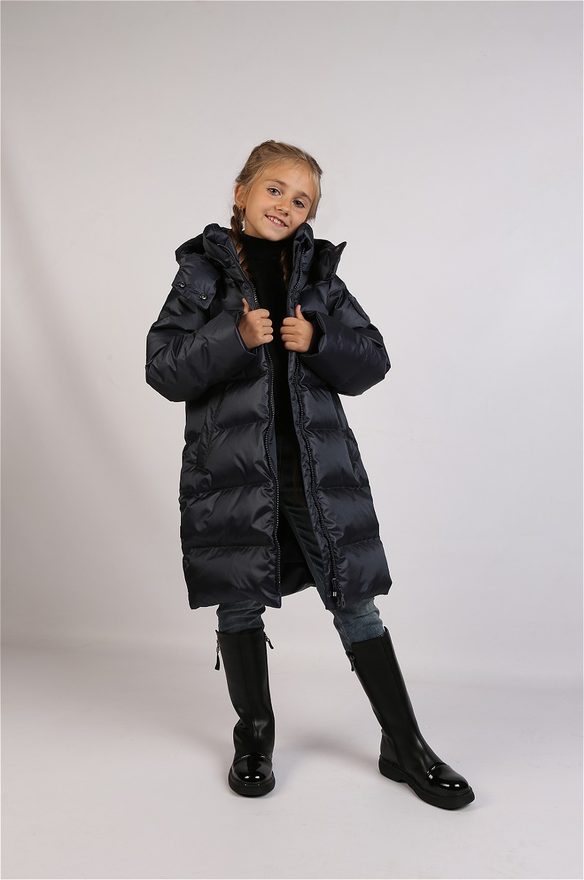 Пальто Arctiline Мартина-1 67881- DW-24 Темно-синий - фото 8