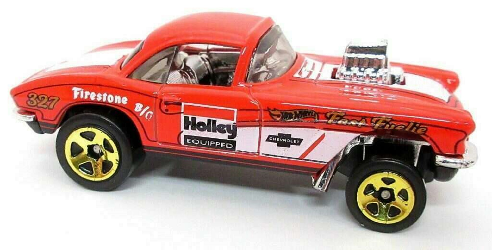 Автомобиль Hot Wheels 62 Corvette Gasser HW Gassers 1:64 04701 - фото 2