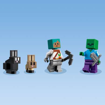 Конструктор LEGO Minecraft Кроличье ранчо блочный