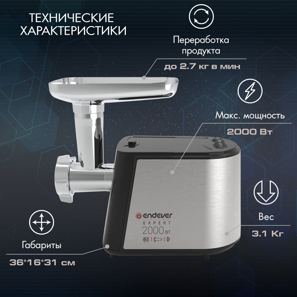 Электрическая мясорубка ENDEVER SIGMA-55 - фото 3