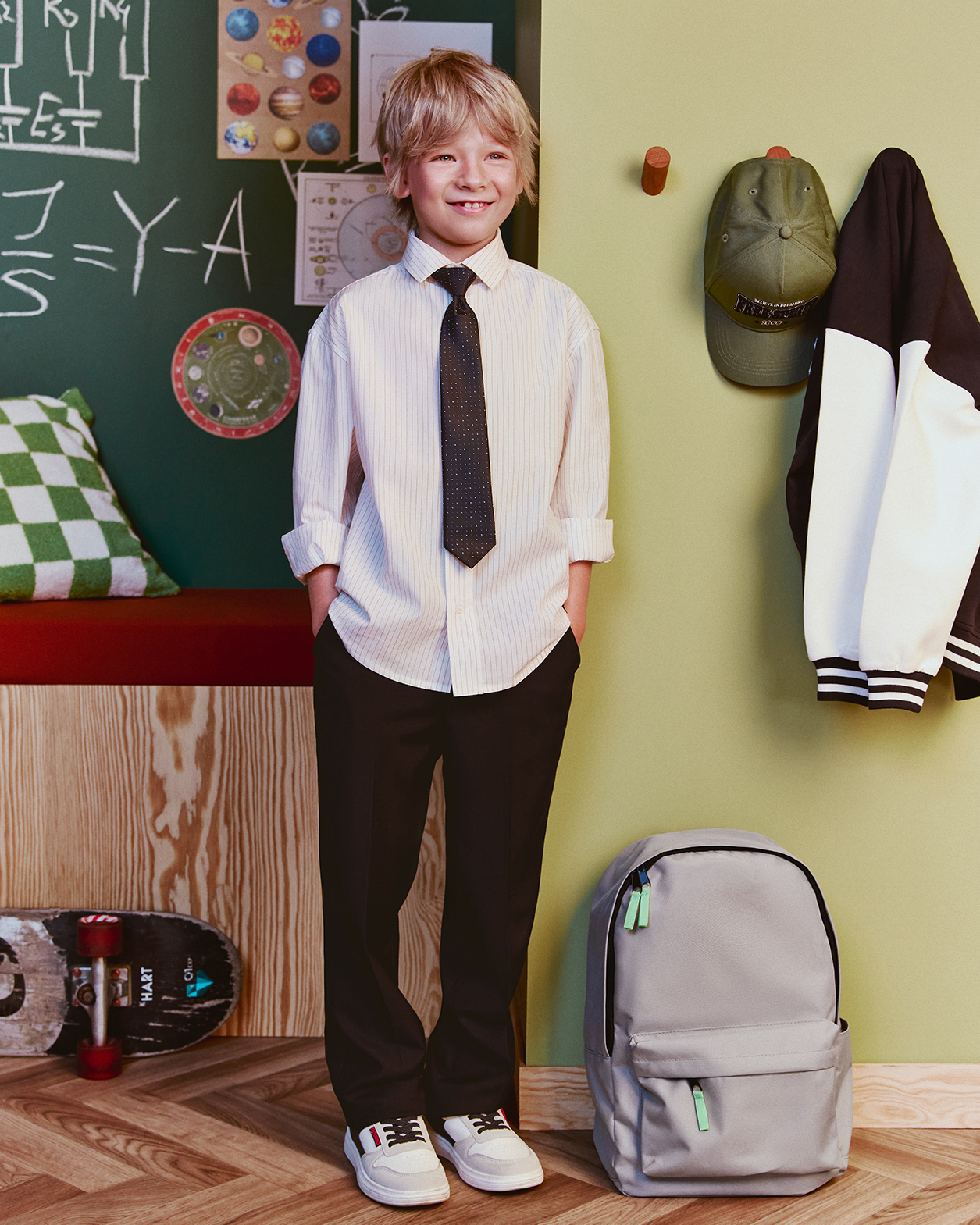 Рубашка Futurino School B26FS2BZ03stripetb00I4 - фото 8