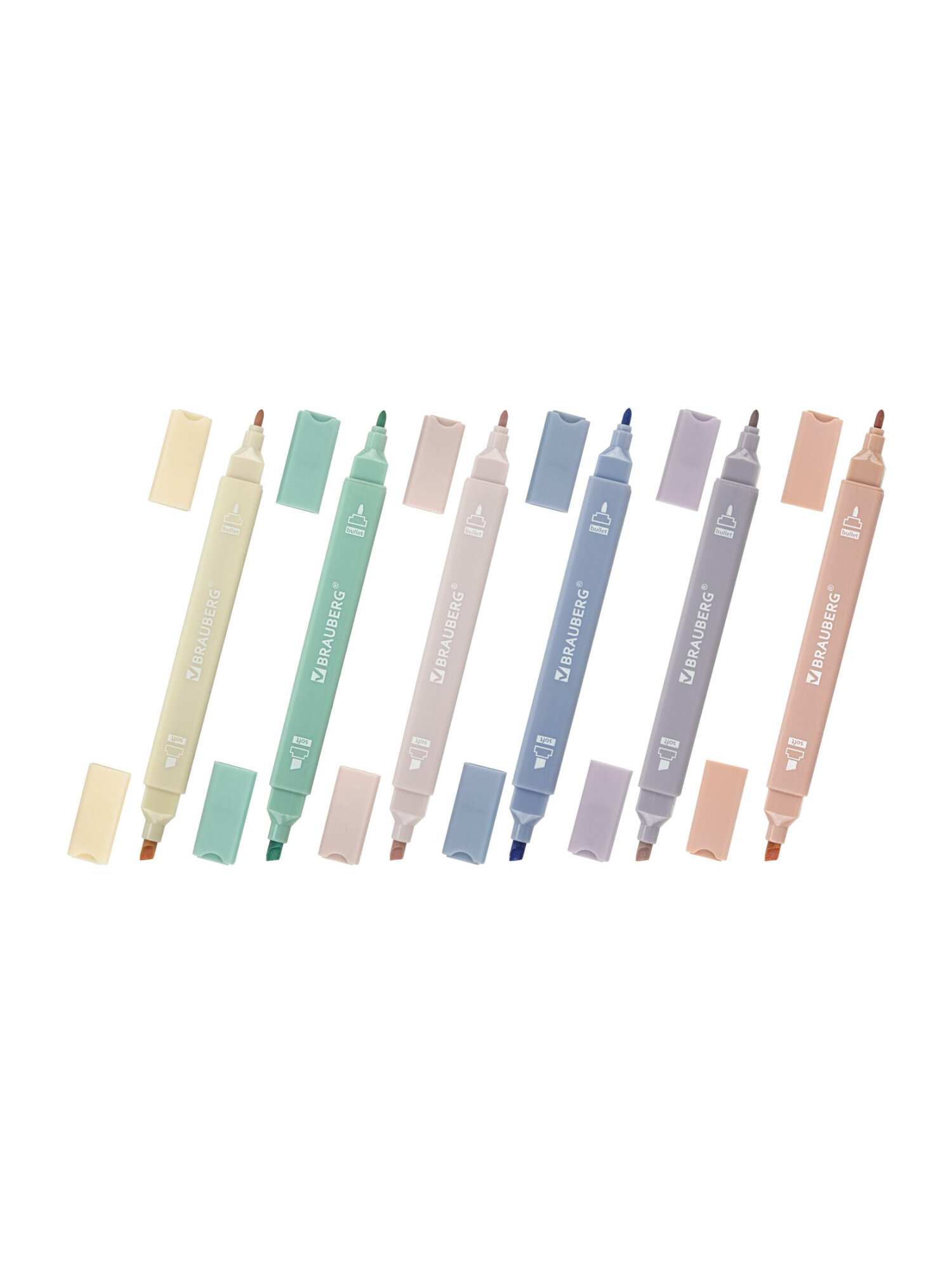 Текстовыделители Brauberg 6 шт. - фото 8