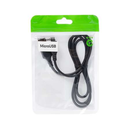 USB кабель ё MicroUSB 1м Черный
