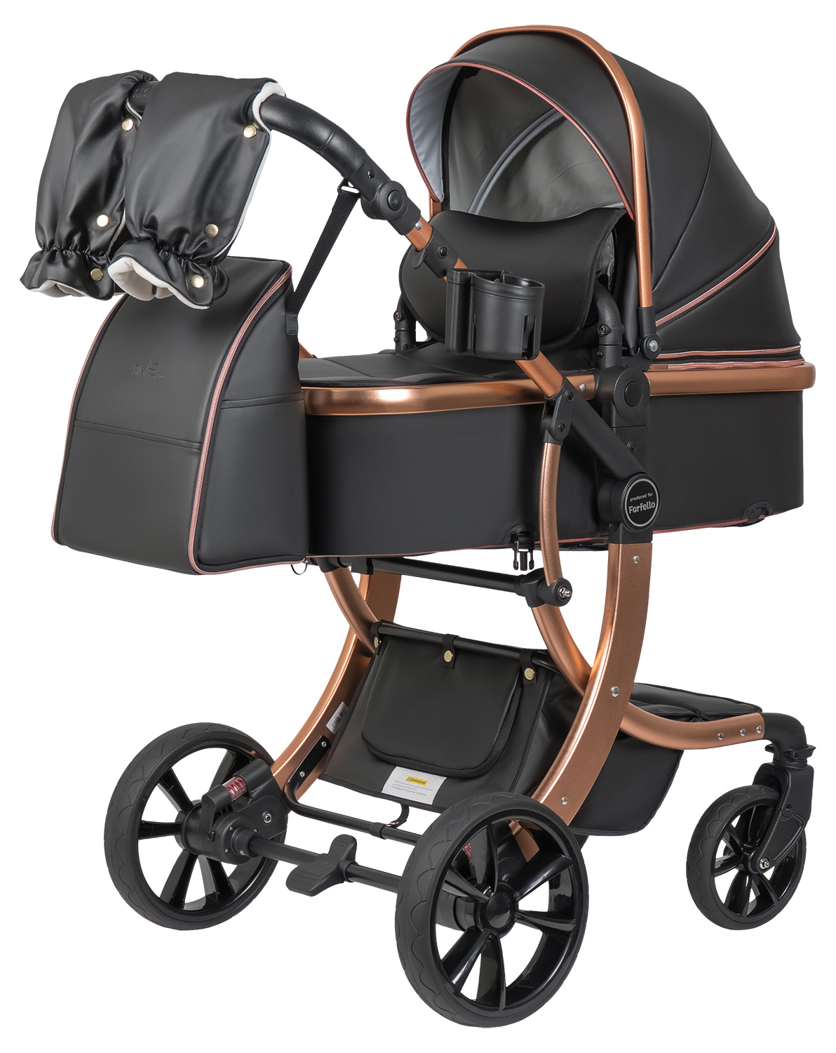 Коляска трансформер Aimile Adventurer черный - фото 17