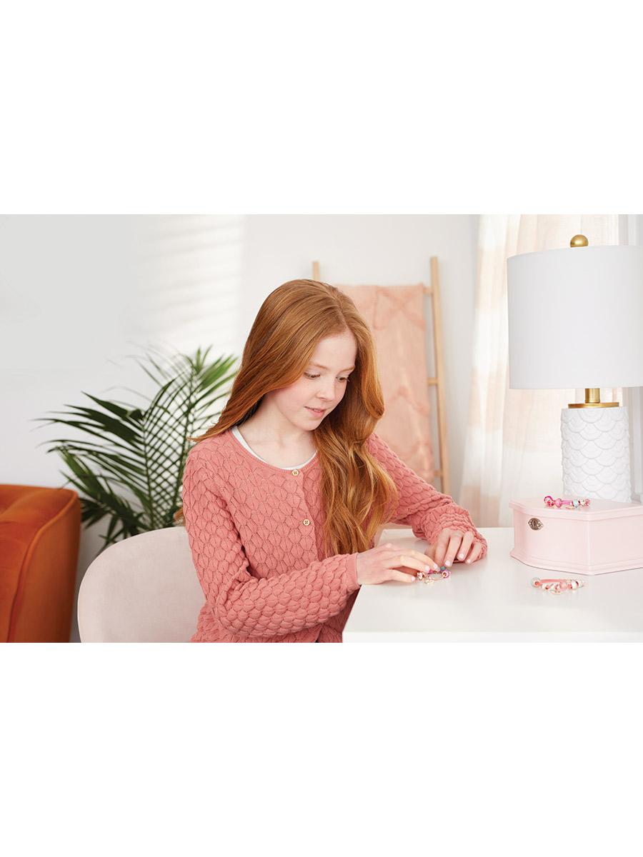 Набор для творчества Make it Real плетение Браслеты Розовое сияние - фото 11