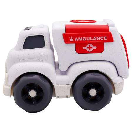 Игрушка Funky Toys Эко-машинка скорая помощь Белая 18 см FT0278081