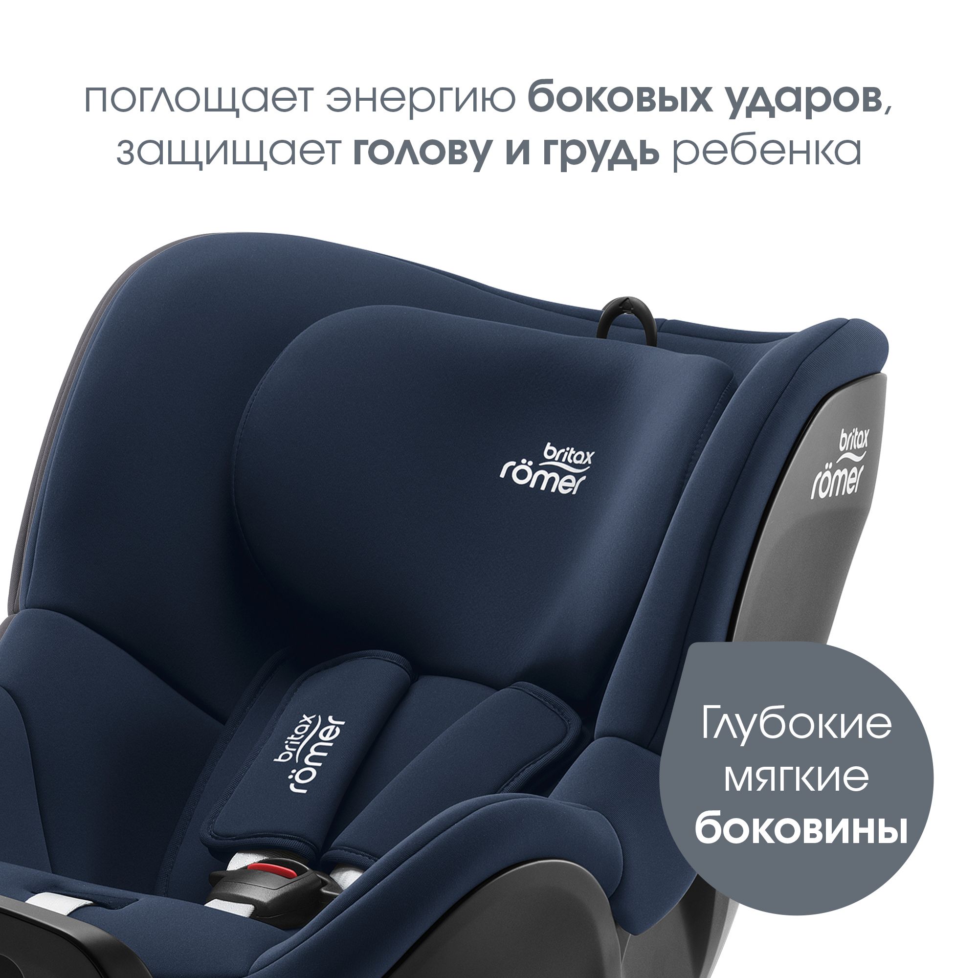 Автокресло Britax Roemer Dualfix Plus Night Blue Isofix 0+/1 (0-18 кг) - фото 7