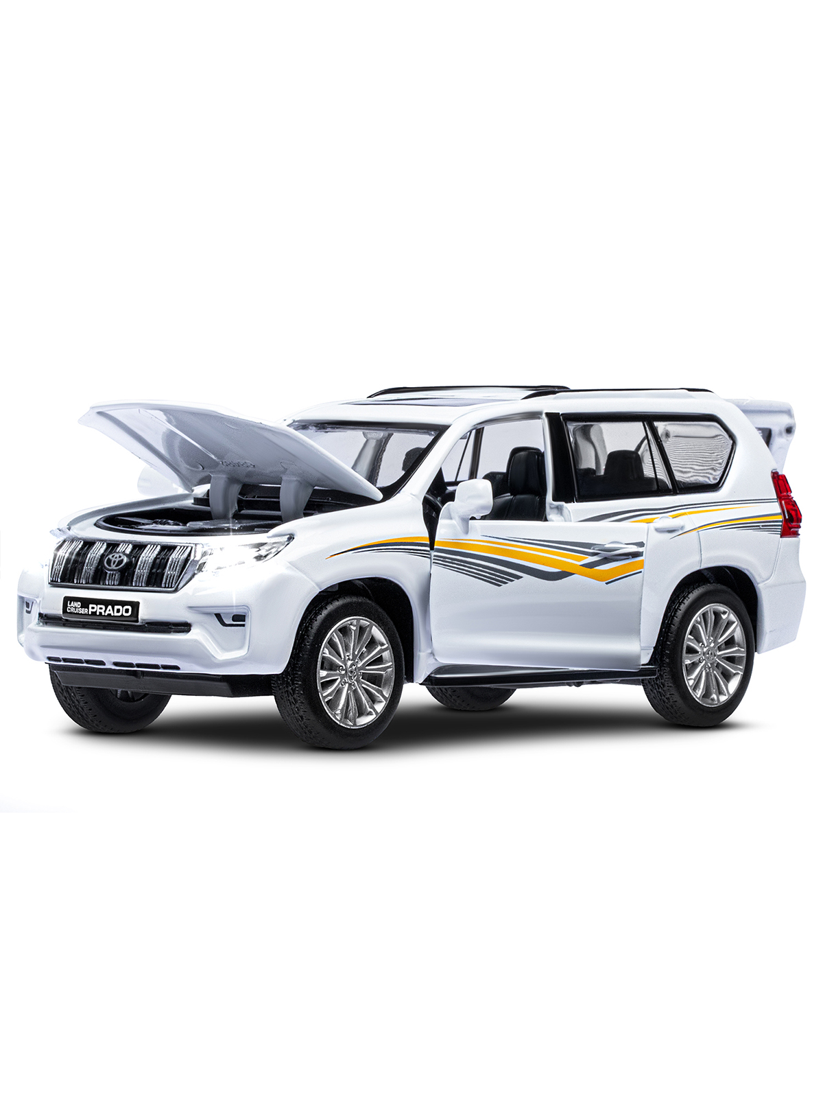 Внедорожник АВТОпанорама Toyota Land Cruiser Prado 1:32 JB1251319 - фото 10