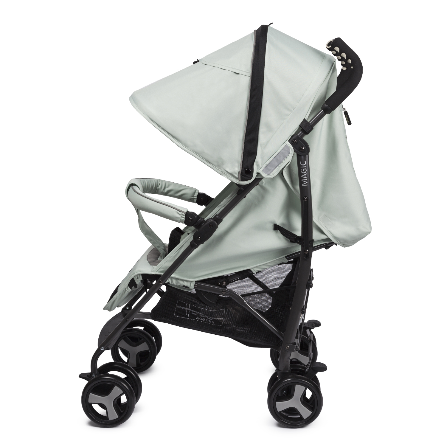 Коляска прогулочная hoco Magic Green lilly серый - фото 4