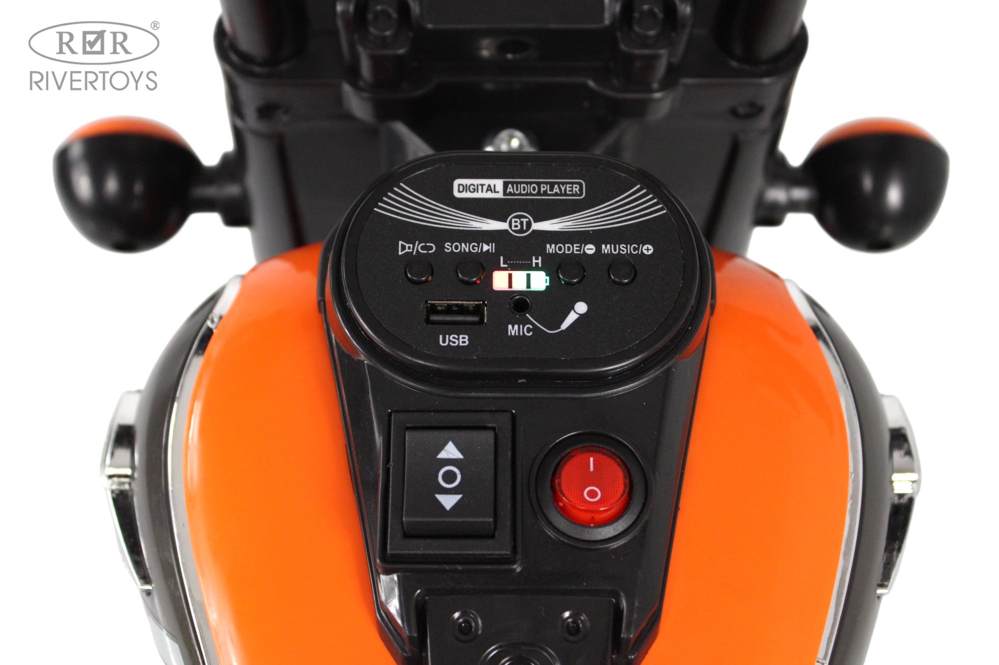 Электромобиль RIVERTOYS G500GG-ORANGE - фото 4
