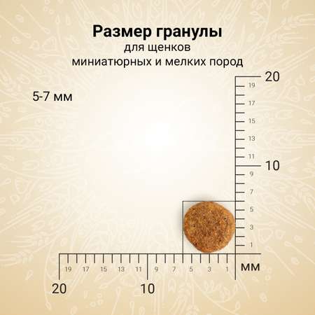 Корм для щенков, беременных и кормящих собак Craftia Natura 2кг миниатюрных и мелких пород из курицы и индейки сухой