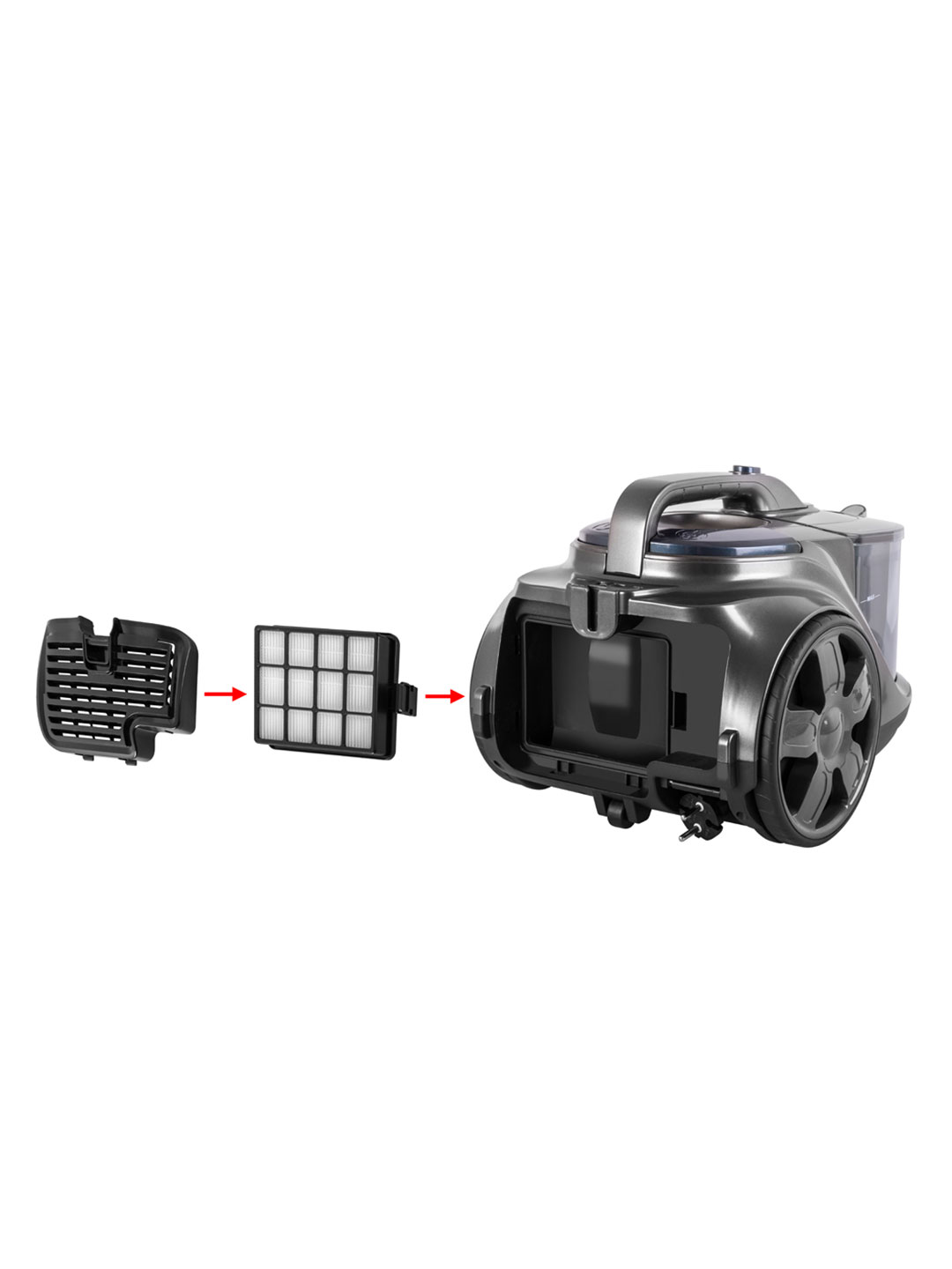 Пылесос ENDEVER SkyClean VC-670 2100 Вт 3 л серый синий - фото 9