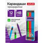 Карандаши чернографитные AXLER 12 шт.