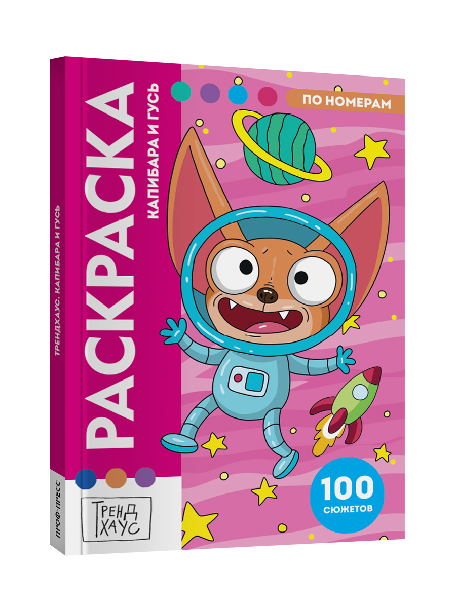 Раскраска по номерам Проф-Пресс большая Капибара и Гусь 100 сюжетов - фото 14