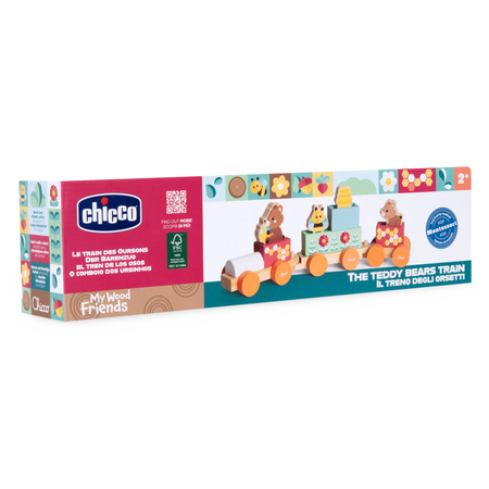 Каталка Chicco Поезд Тэдди многоцветный